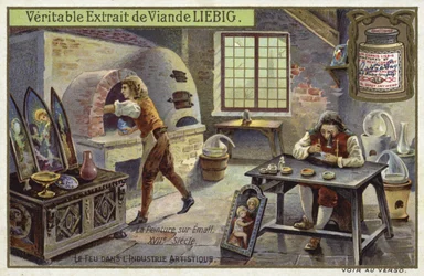 Malerei auf Emaille, 17. Jahrhundert